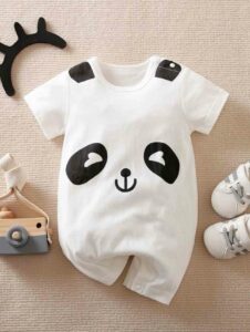 Φορμάκι Βρεφικό Panda Λευκό Μεγάλο