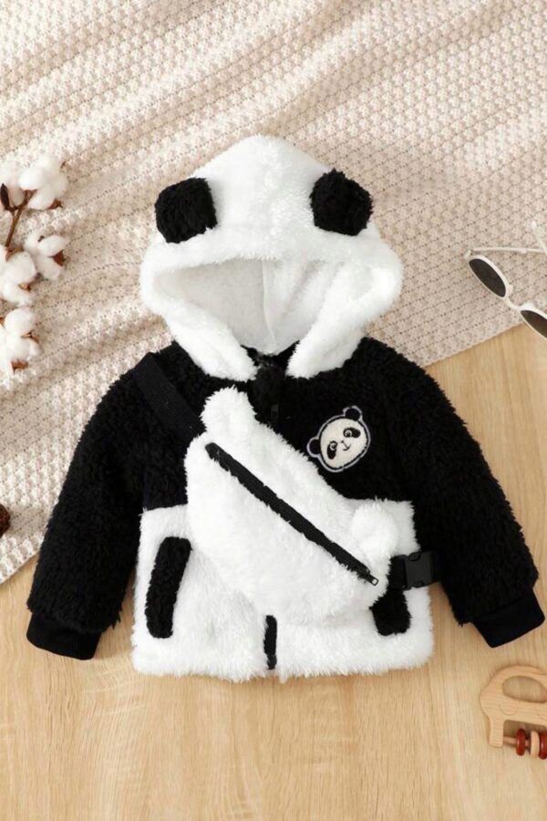 Ζακέτα panda τσαντάκι!
