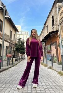 Φόρμα Γυναικεία Βελουτέ Φούξ