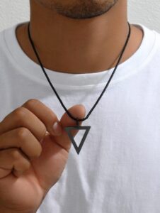 Κρεμαστό Ανδρικό Τρίγωνο Μαύρο
