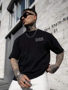 Μπλούζα Ανδρική Μαύρη Oversize The Worthy