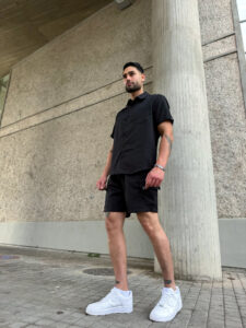 Σετ Ανδρικό Μαύρο Cargo