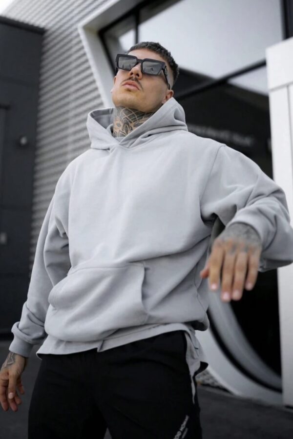 Φούτερ κουκούλα γκρι!