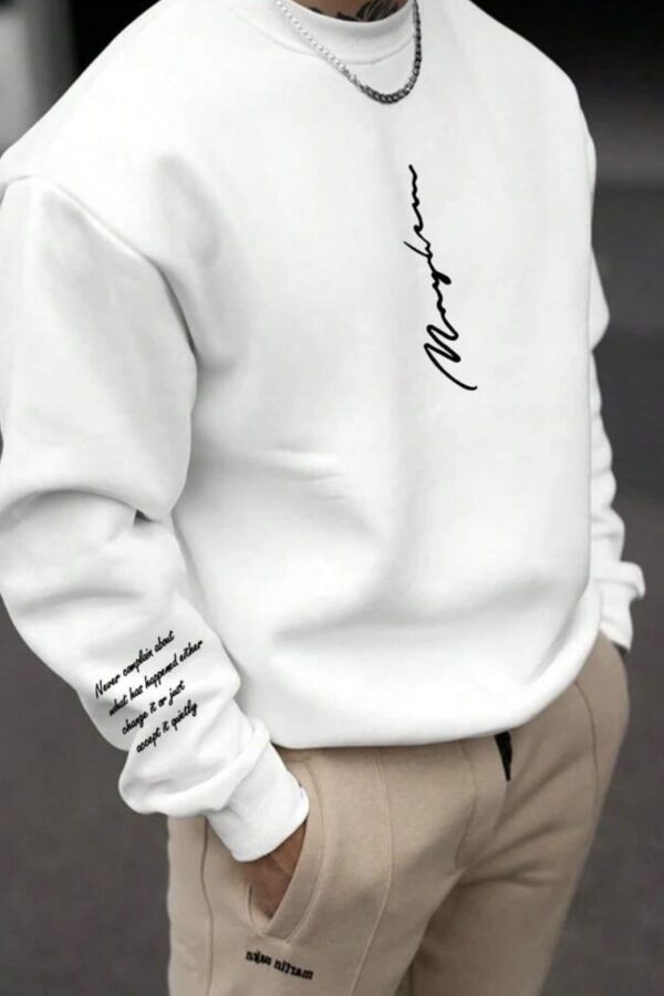 Φούτερ λευκή manfi!