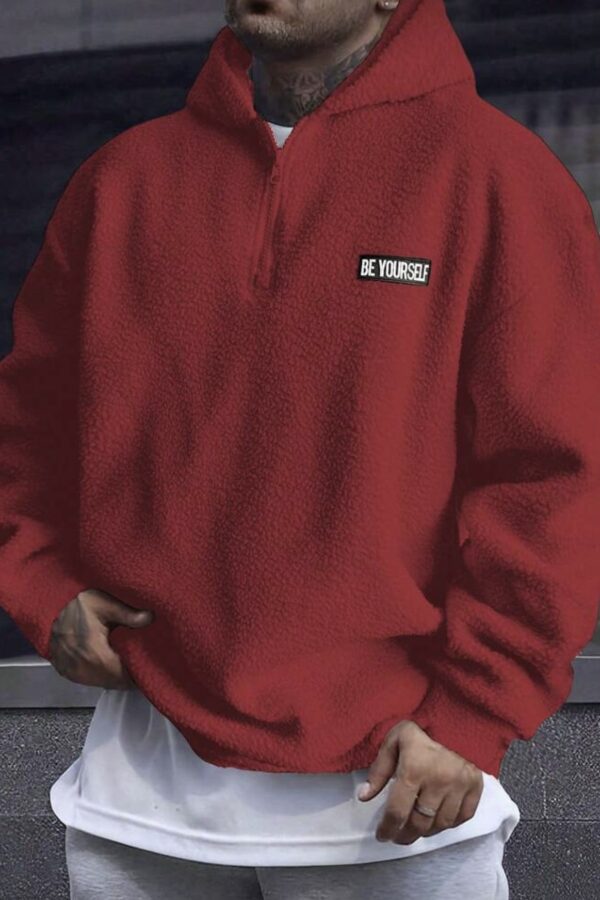 Φουτερ «be yourself» φλις κόκκινο!