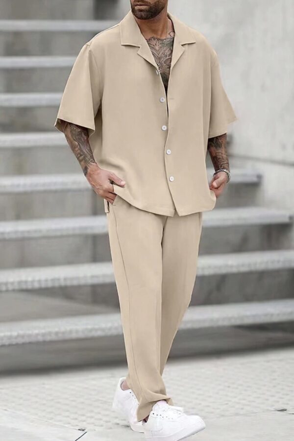 Σετ πουκάμισο μπεζ!