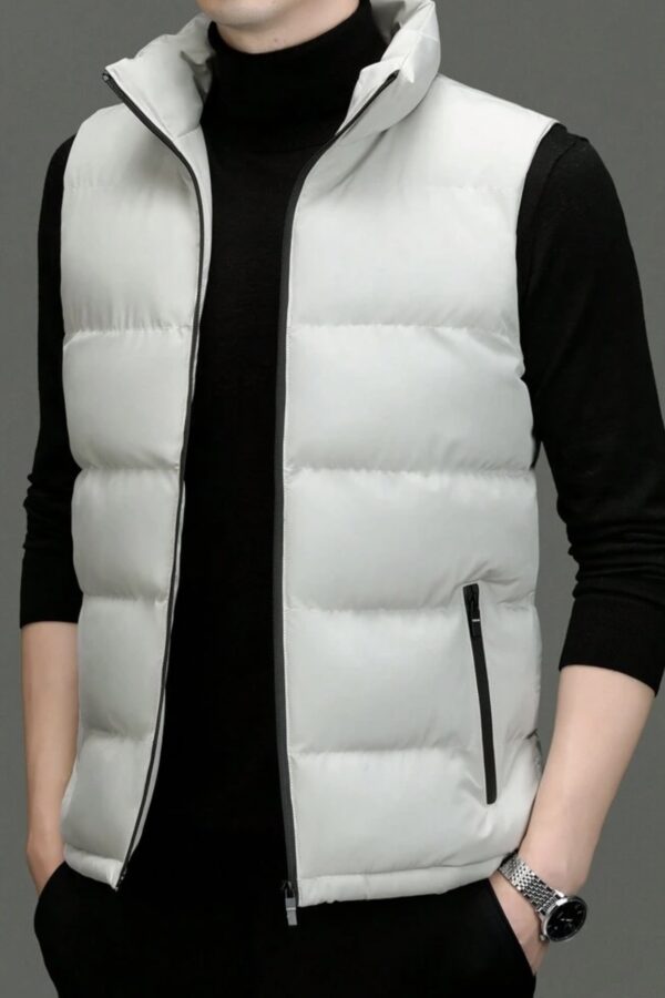 Αμάνικο Μπουφάν Λευκό