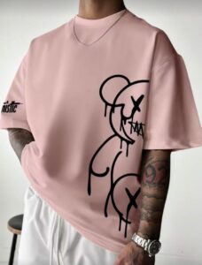 Μπλούζα Ανδρική Oversized Pink