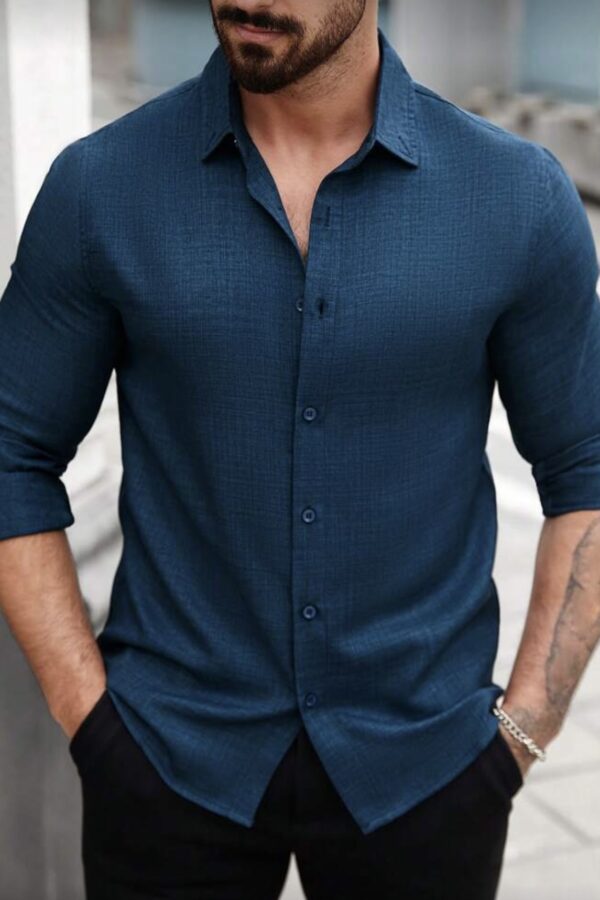 Πουκάμισο μπλε σκούρο