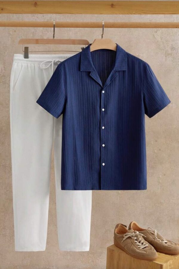 Σετ λινο μπλε