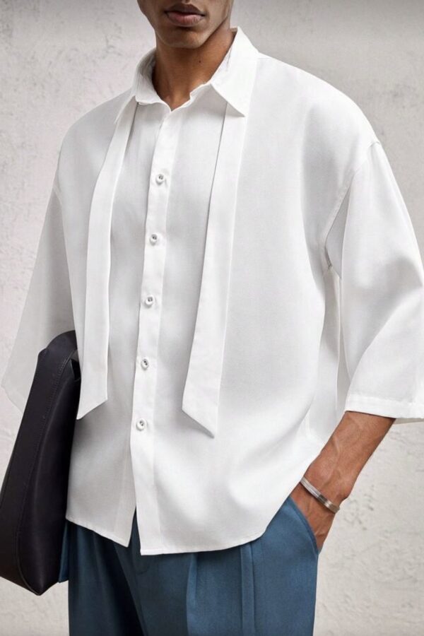 Πουκάμισο λευκό oversize