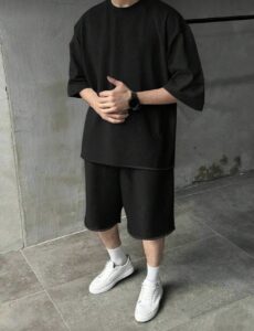 Σετ Ανδρικό Μαύρο Oversize