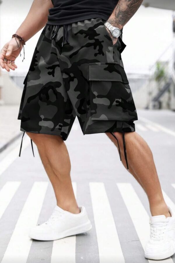 Βερμούδα καργκο στρατιωτική μαύρη