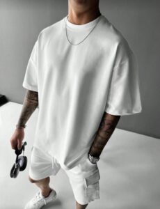 T-Shirt Ανδρικό White Oversize